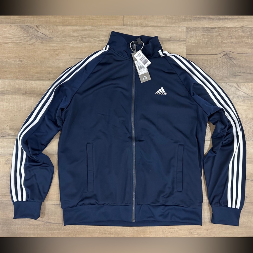 Men's Adidas track jacket Navy Blue